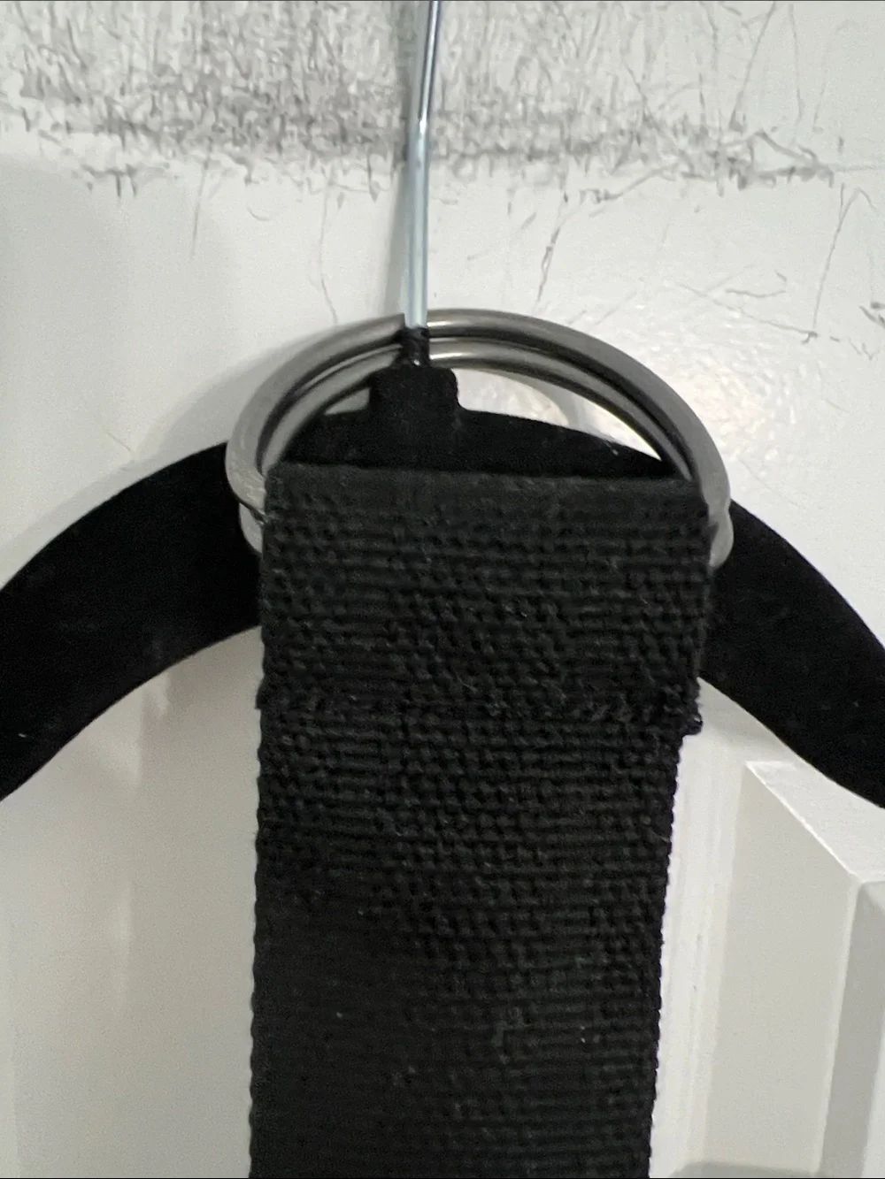 Men’s black canvas  belt